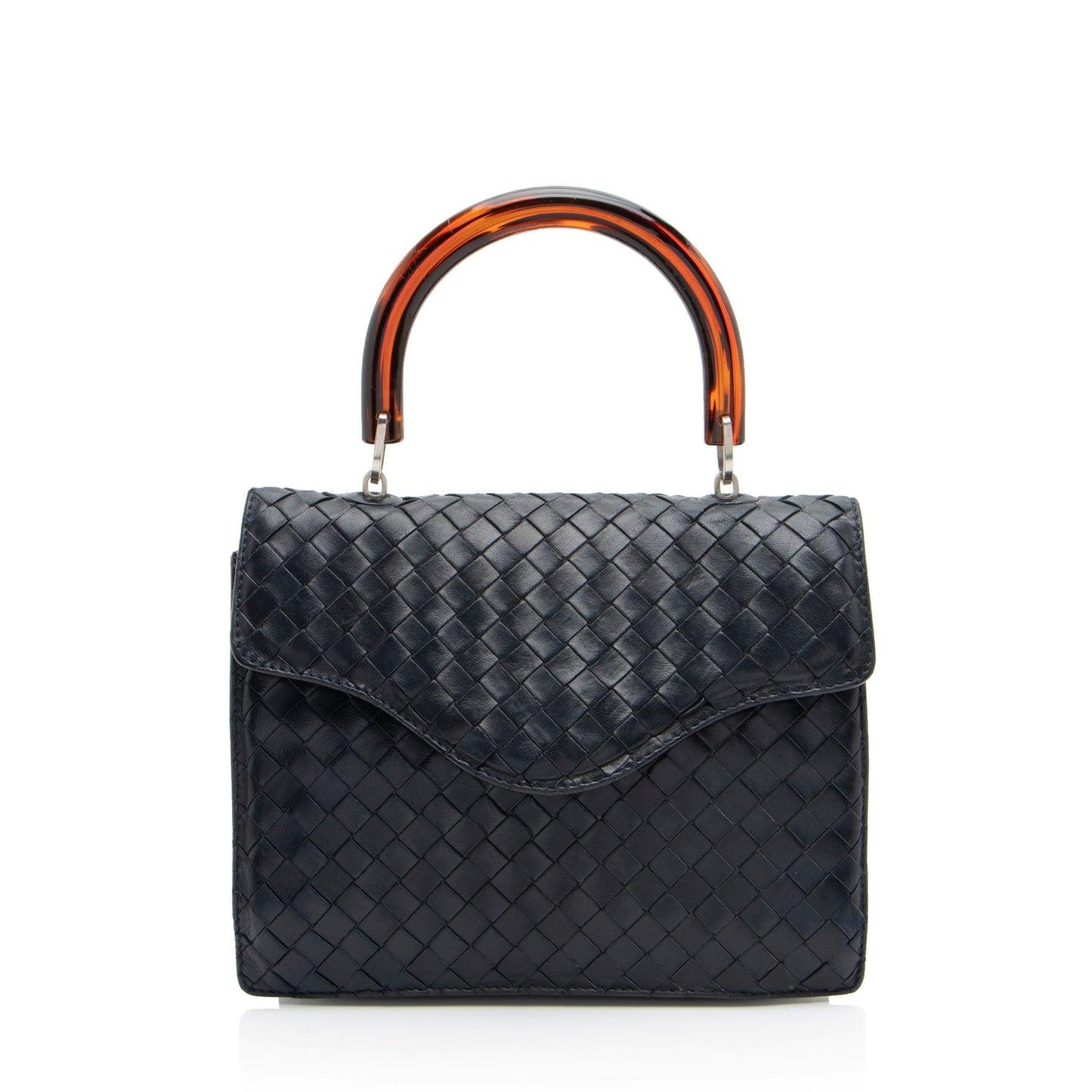 Luxury Bottega Veneta Vintage Intrecciato Nappa Top Handle (SHF-88Arm6)