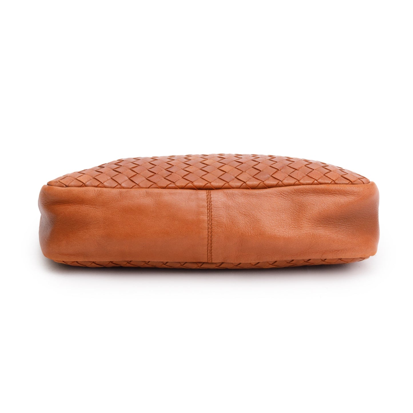 Bottega Veneta Vintage Tan Intrecciato Leather Small Hobo