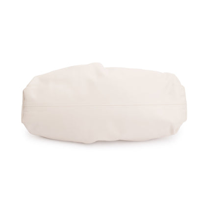 Bottega Veneta White Calfskin Leather The Classic Large Pouch