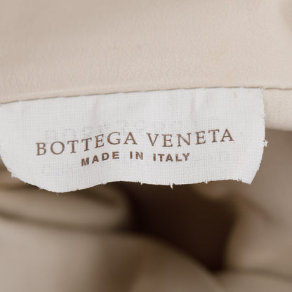 Bottega Veneta White Calfskin Leather The Classic Large Pouch