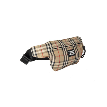 Burberry 2020 Logo Applique Vintage Check & Leather Bum Bag