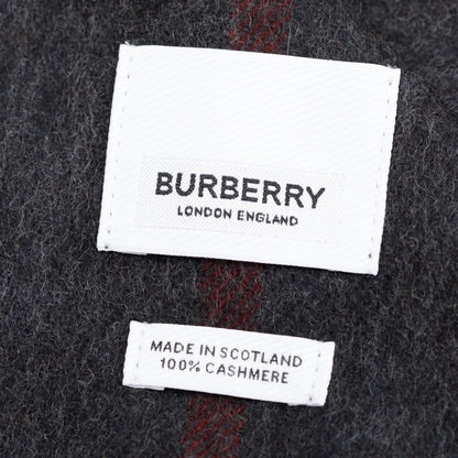 Burberry 2023 Black & Charcoal Giant Check Cashmere Scarf