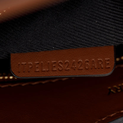 Burberry 2023 Brown Check Canvas and Black/Brown Leather Mini Pocket Bag