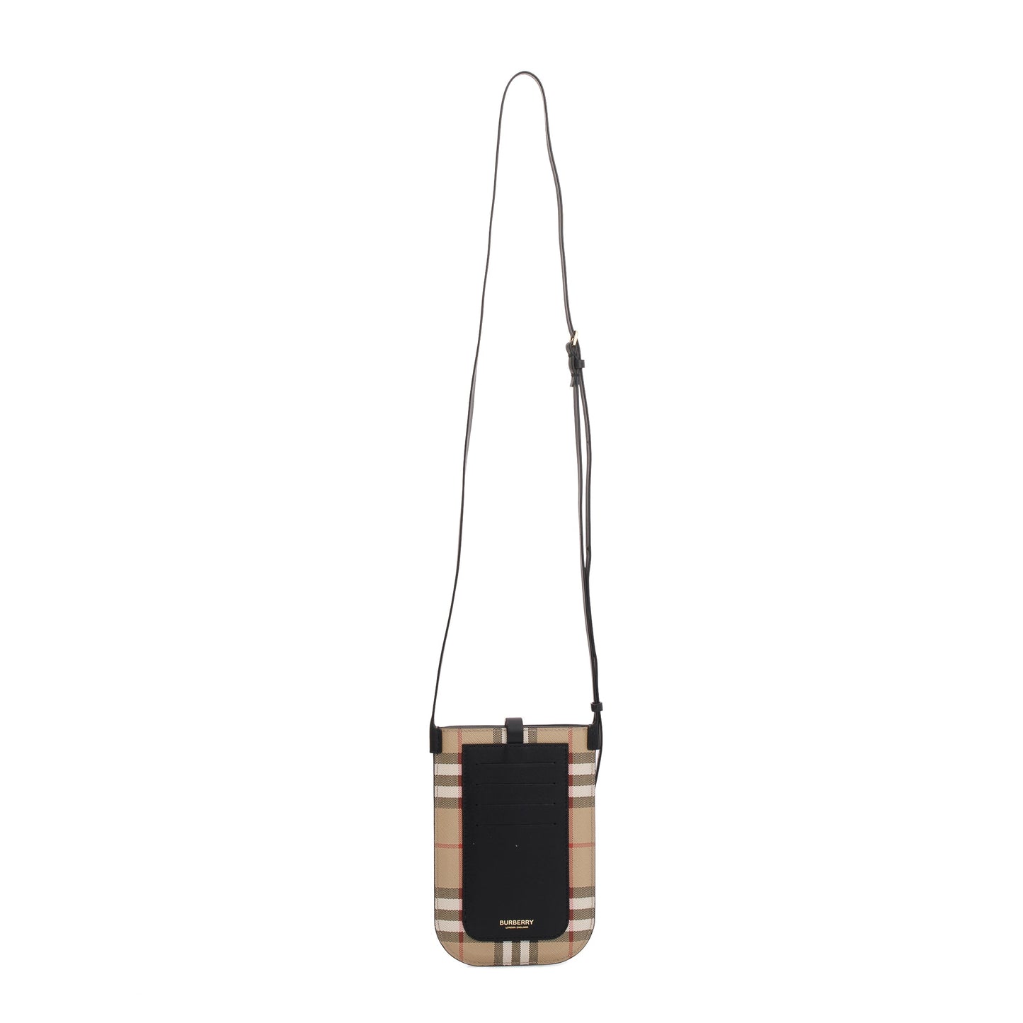 Burberry Anne Vintage Check Phone Holder Crossbody