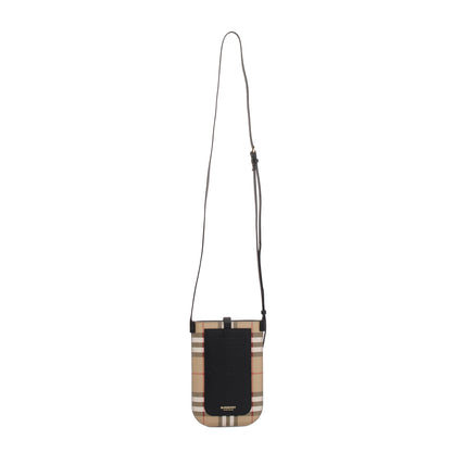 Burberry Anne Vintage Check Phone Holder Crossbody