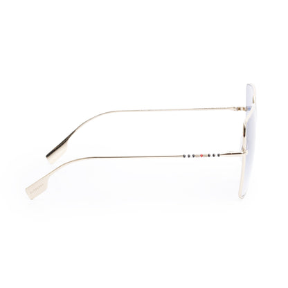 Burberry B 3133 Gold Plated Metal Daphne Square Sunglasses