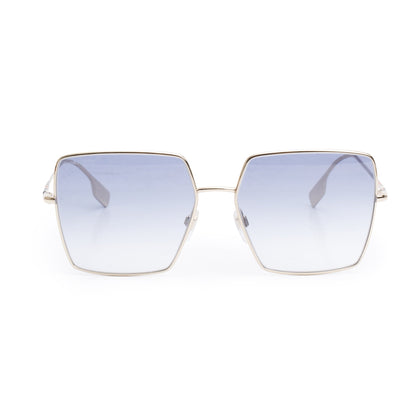 Burberry B 3133 Gold Plated Metal Daphne Square Sunglasses