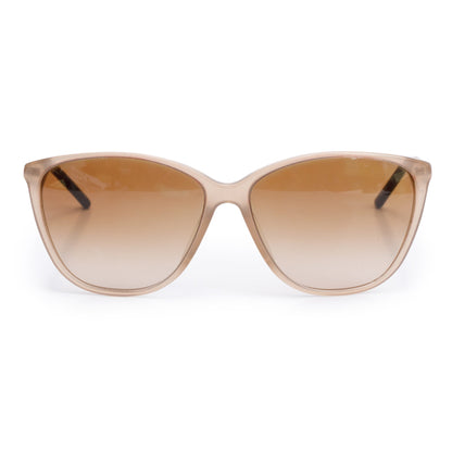 Burberry B 4117-A Brown Acetate Check Trim Cat-Eye Sunglasses