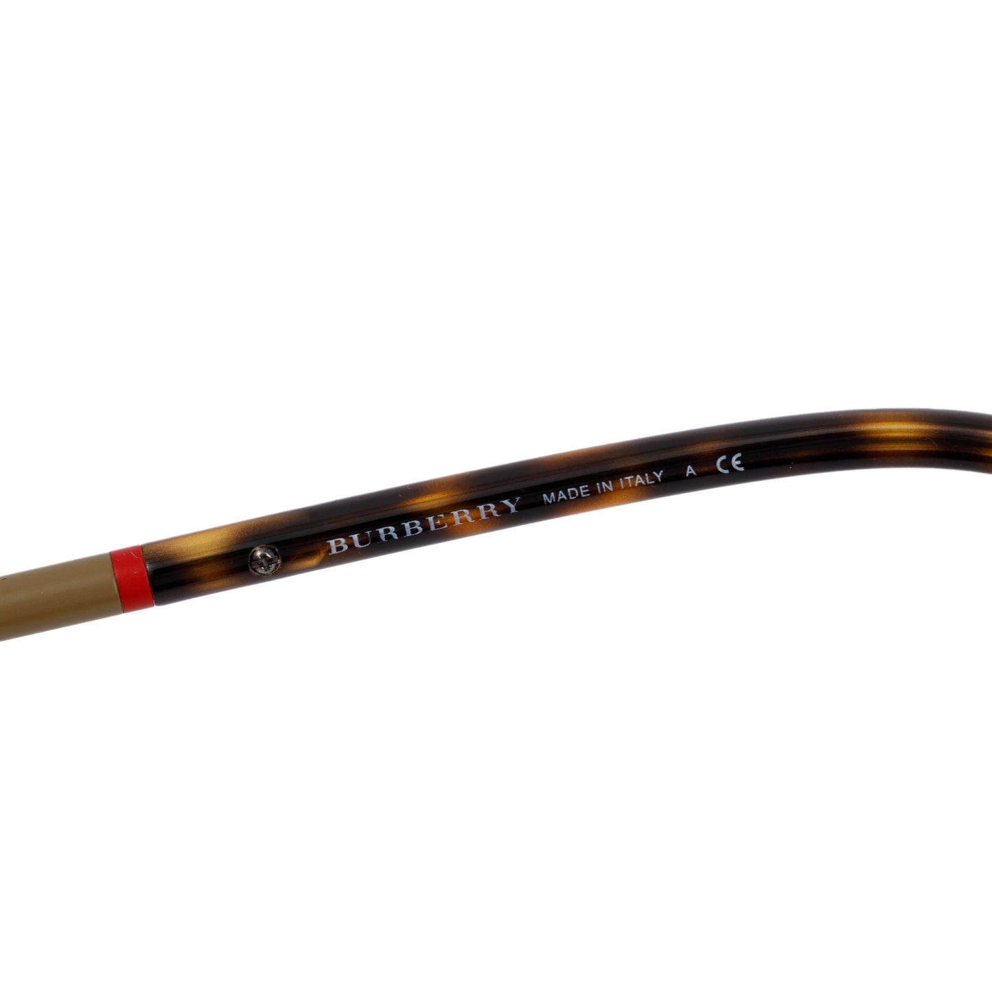 Burberry B 4144 Check & Havana Acetate Round Sunglasses
