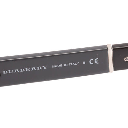 Burberry B 4160 Black Check Acetate Rectangular Sunglasses