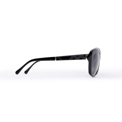 Burberry B 4164 Black Acetate Cat-Eye Sunglasses
