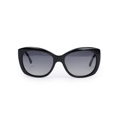 Burberry B 4164 Black Acetate Cat-Eye Sunglasses