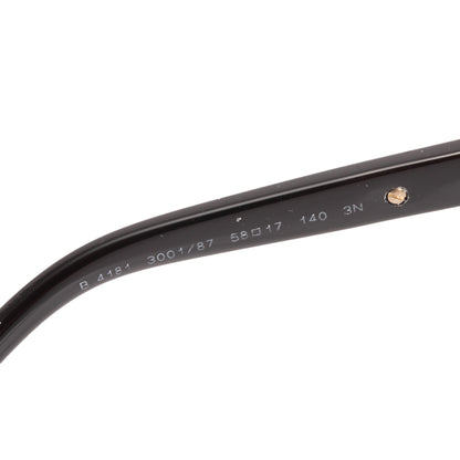 Burberry B 4181 Check/Black Acetate Rectangular Sunglasses