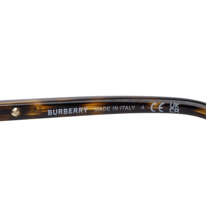 Burberry B 4216 House Check & Havana Acetate Round Sunglasses