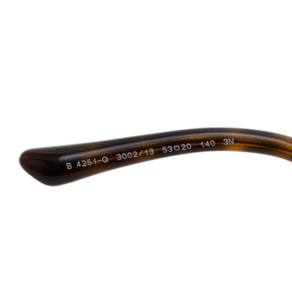 Burberry B 4251-Q Check & Havana Acetate Cat-Eye Sunglasses