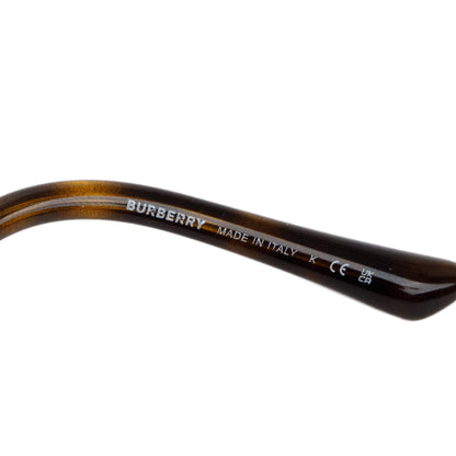 Burberry B 4251-Q Check & Havana Acetate Cat-Eye Sunglasses