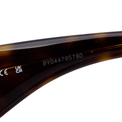 Burberry B 4336 Havana Acetate Poppy Be Rectangular Sunglasses