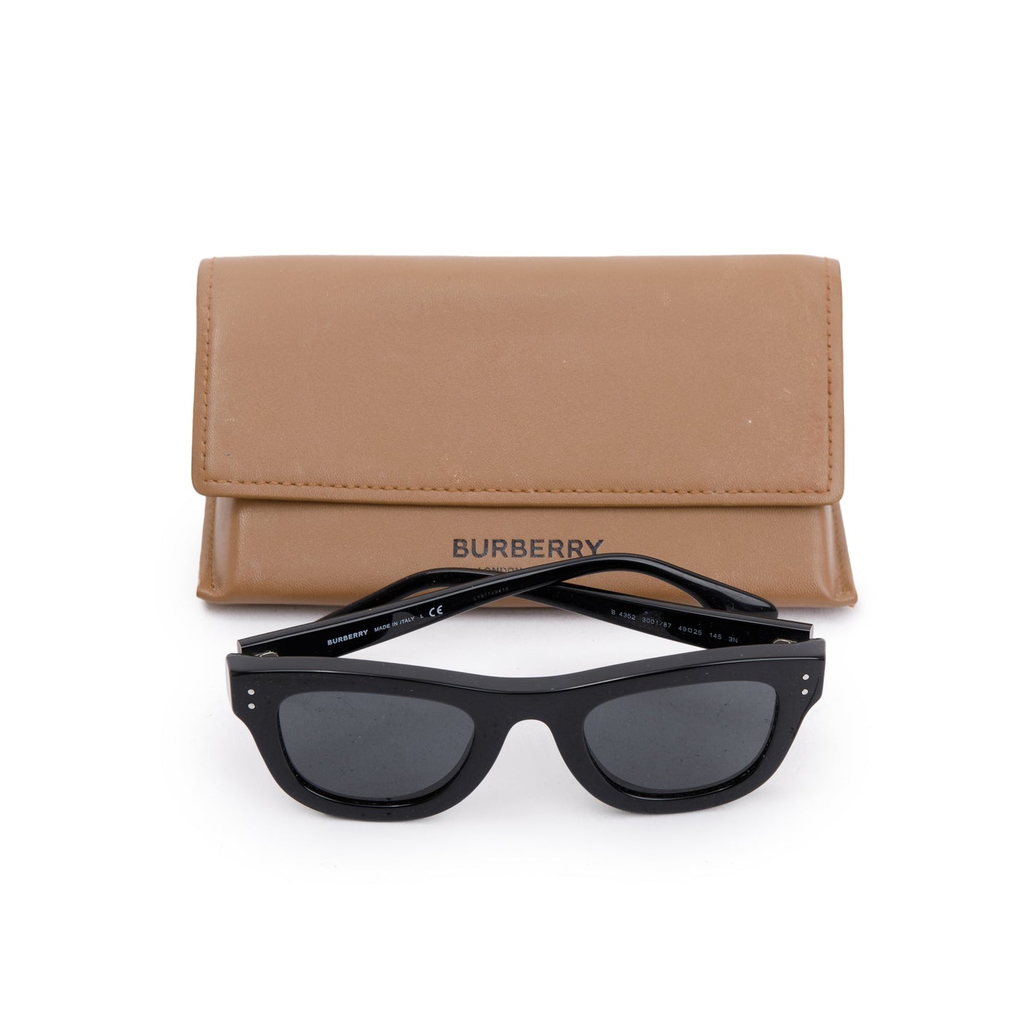 Burberry B 4352 Black Acetate Sidney Sunglasses