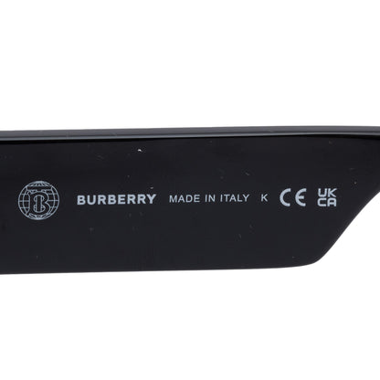 Burberry B 4401-U Black Acetate Yellow Lens Logo Sunglasses