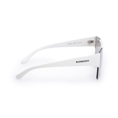 Burberry BE 4291 White Acetate Logo Shield Sunglasses