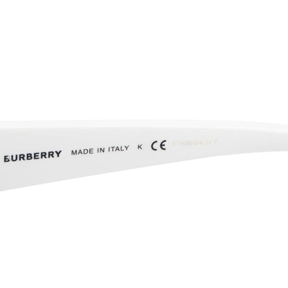 Burberry BE 4291 White Acetate Logo Shield Sunglasses