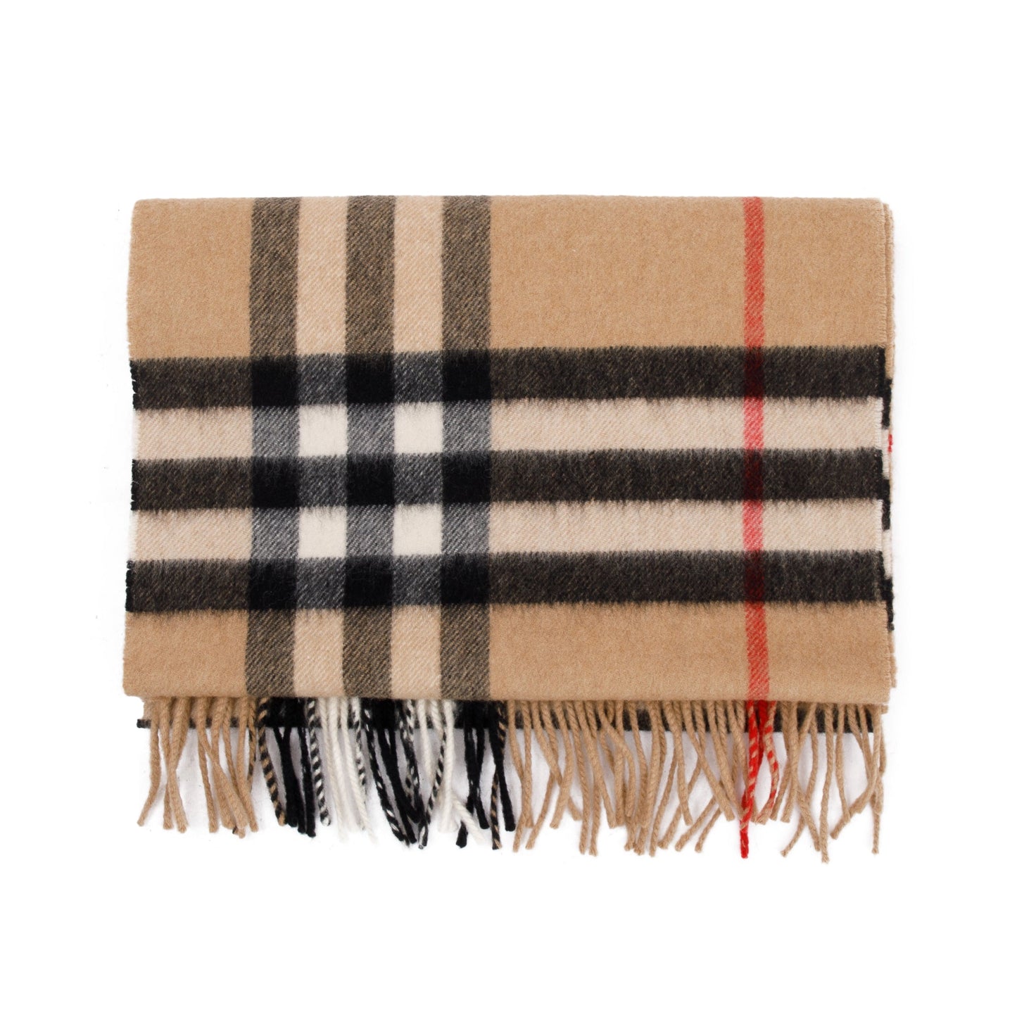 Burberry Beige Giant House Check Cashmere Scarf