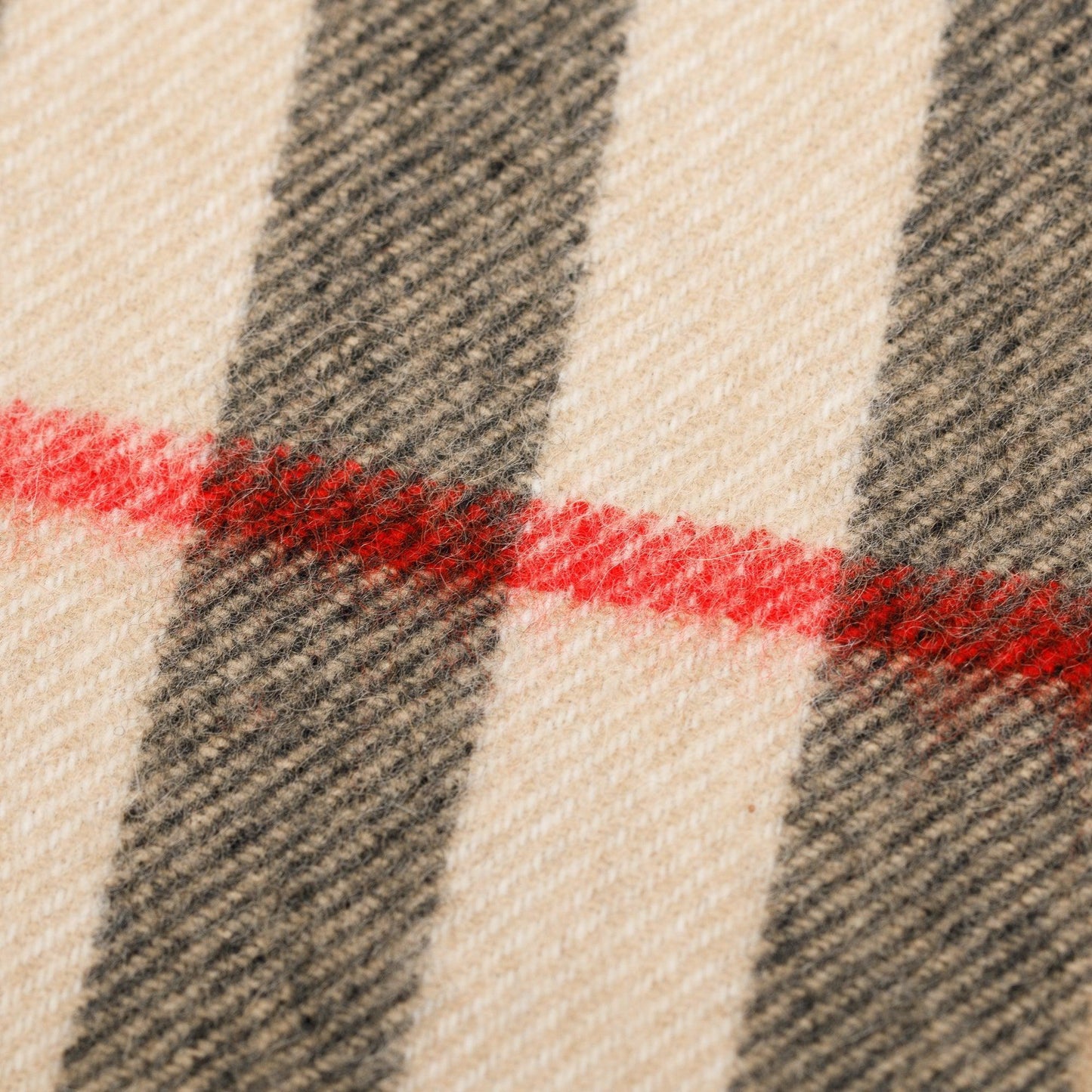 Burberry Beige Giant House Check Cashmere Scarf