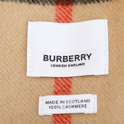 Burberry Beige Giant House Check Cashmere Scarf