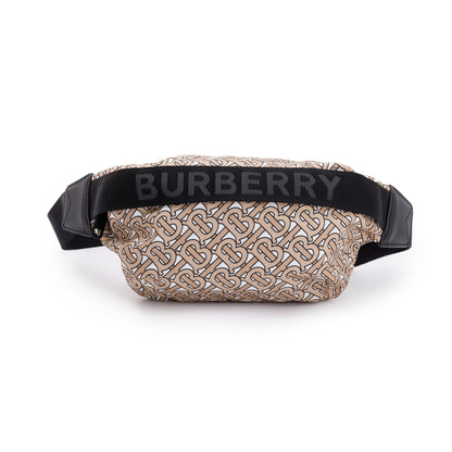 Burberry Beige Monogram Nylon Sonny Bum Bag