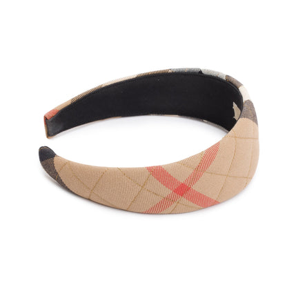 Burberry Beige Nova Check Headband
