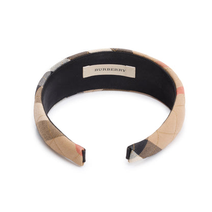 Burberry Beige Nova Check Headband