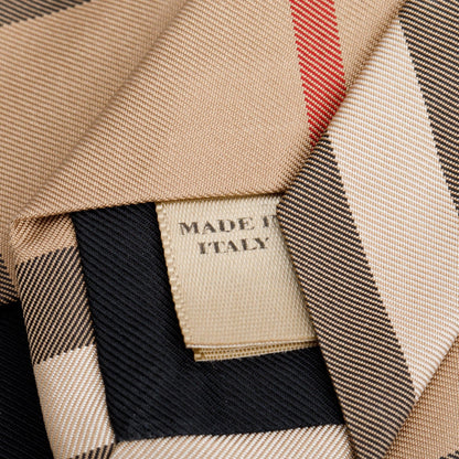 Burberry Beige Nova Check Silk Tie