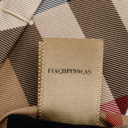 Burberry Beige Nova Check Silk Tie