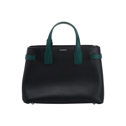 Burberry Bi-Color Leather Medium Banner Tote