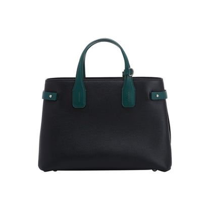 Burberry Bi-Color Leather Medium Banner Tote