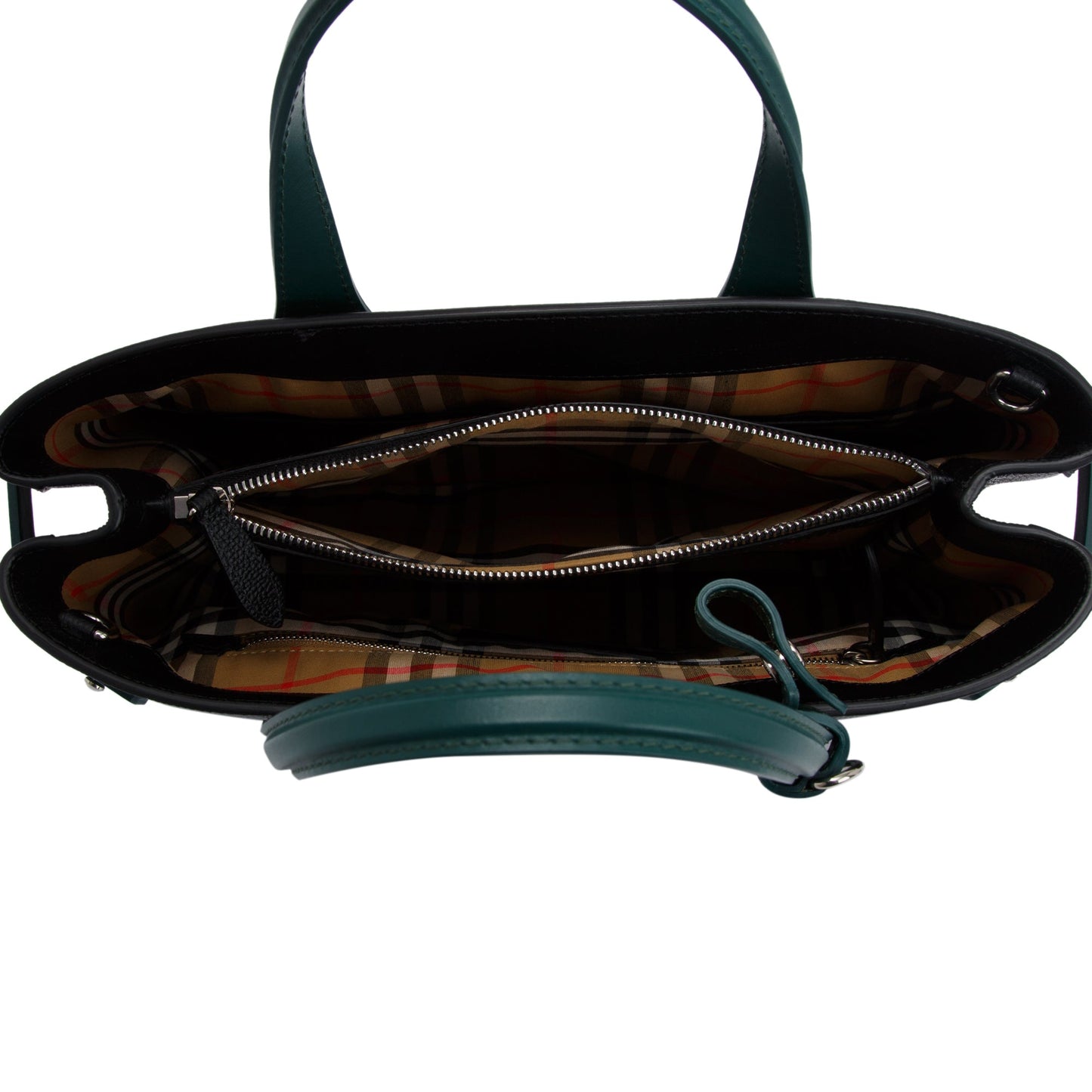 Burberry Bi-Color Leather Medium Banner Tote