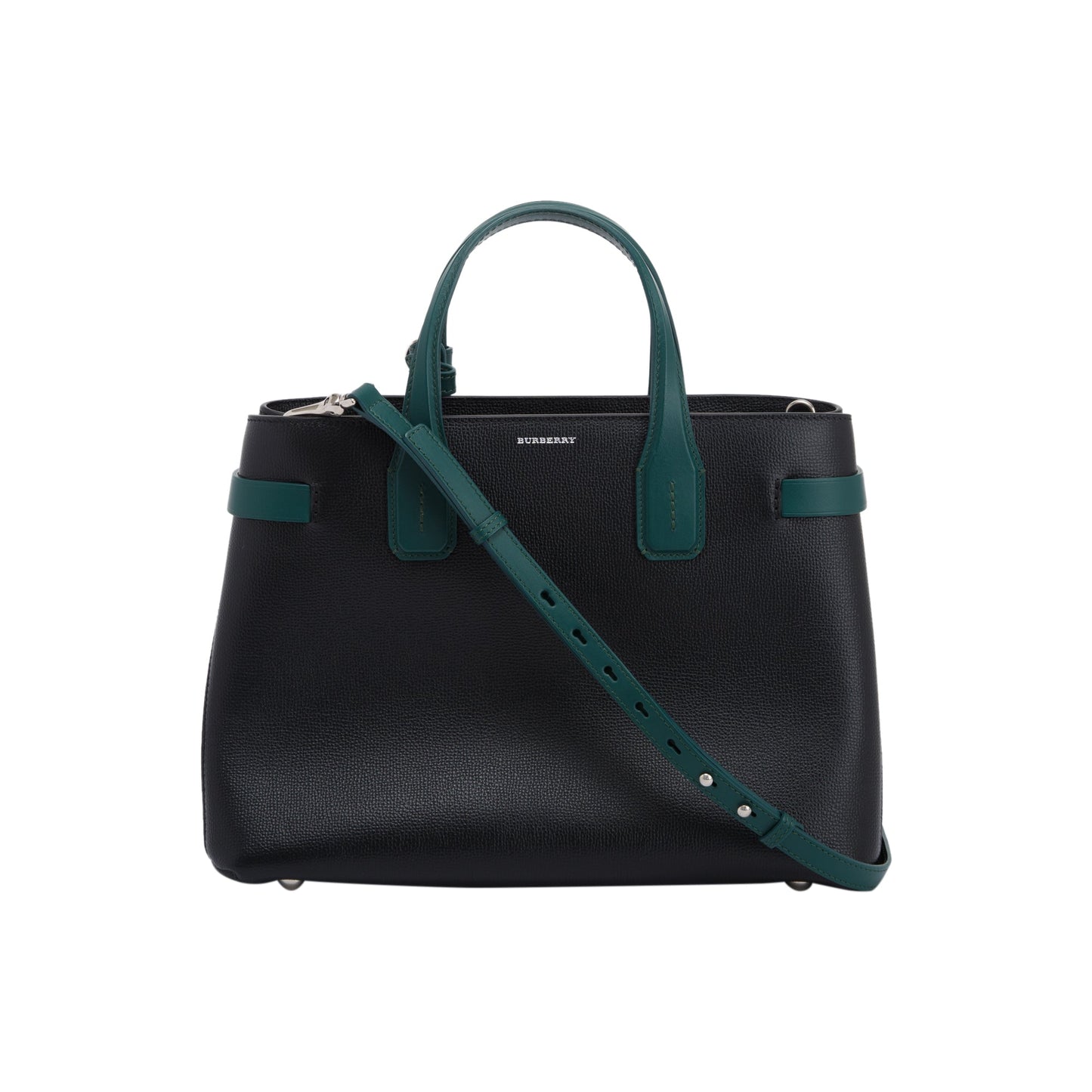Burberry Bi-Color Leather Medium Banner Tote