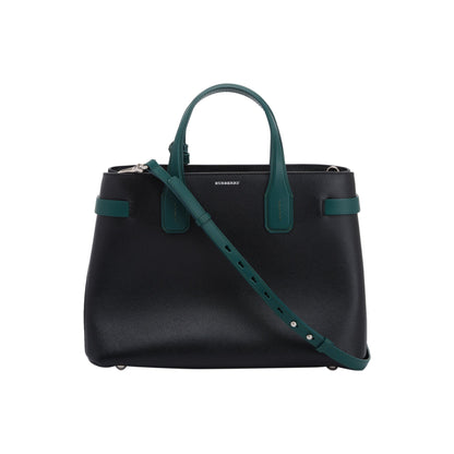 Burberry Bi-Color Leather Medium Banner Tote