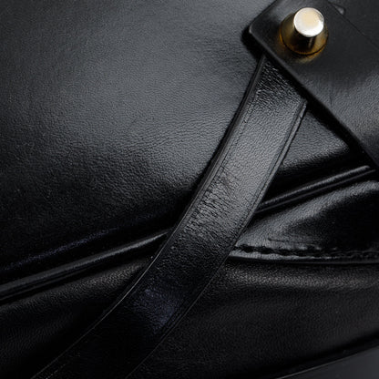 Burberry Black Calfskin Leather Bridle Gosford Hobo Bag