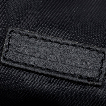 Burberry Black Calfskin Leather Hillgate Hobo