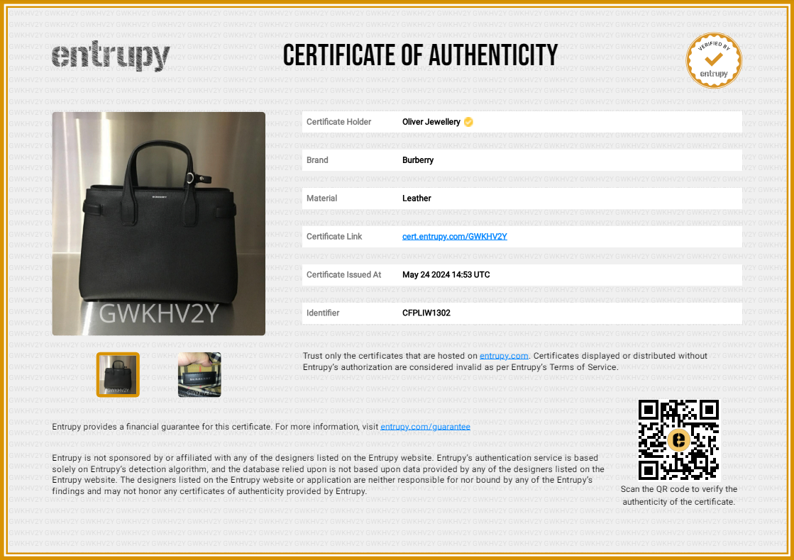 Burberry Black Calfskin Leather House Check Medium Banner Tote