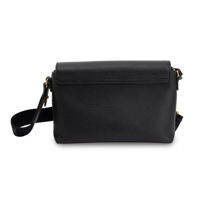 Burberry Black Calfskin Vintage Check Note Crossbody Bag