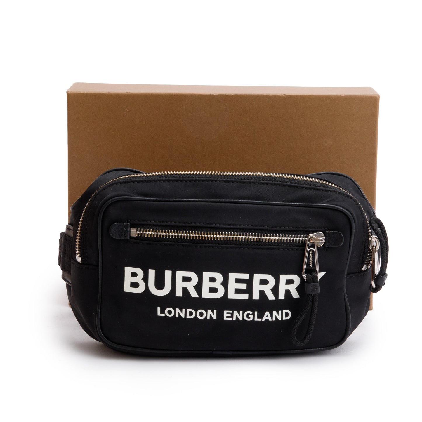 Burberry Black Econyl Logo-Print Bum Bag