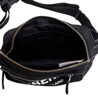 Burberry Black Econyl Logo-Print Bum Bag