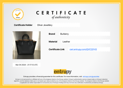 Burberry Black Grained Calfskin Leather Small Belt Tote Bag