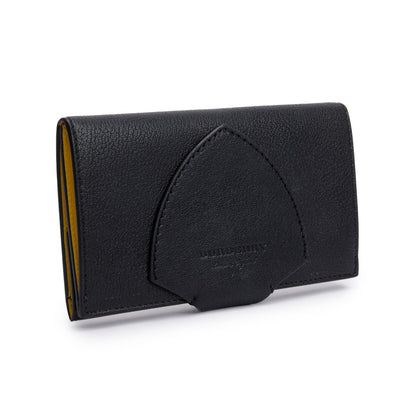 Burberry Black Leather Harlow Long Wallet