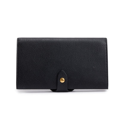 Burberry Black Leather Harlow Long Wallet
