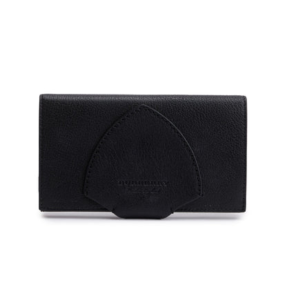 Burberry Black Leather Harlow Long Wallet