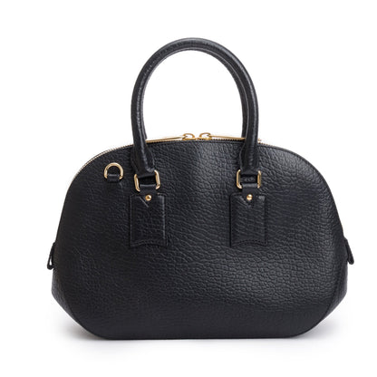 Burberry Black Leather Orchard Handle Bag