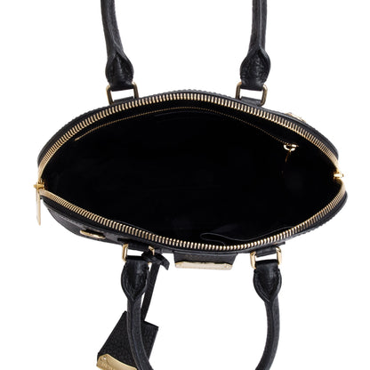 Burberry Black Leather Orchard Handle Bag